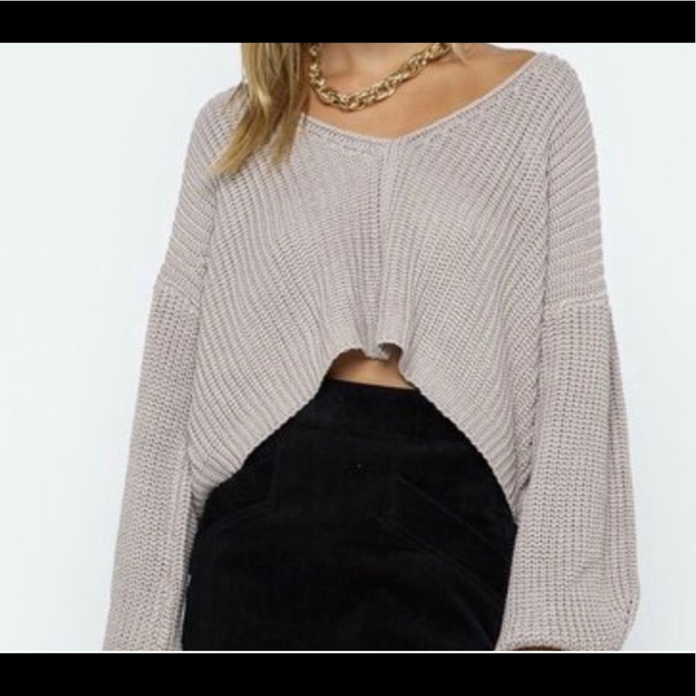 Crop sweater